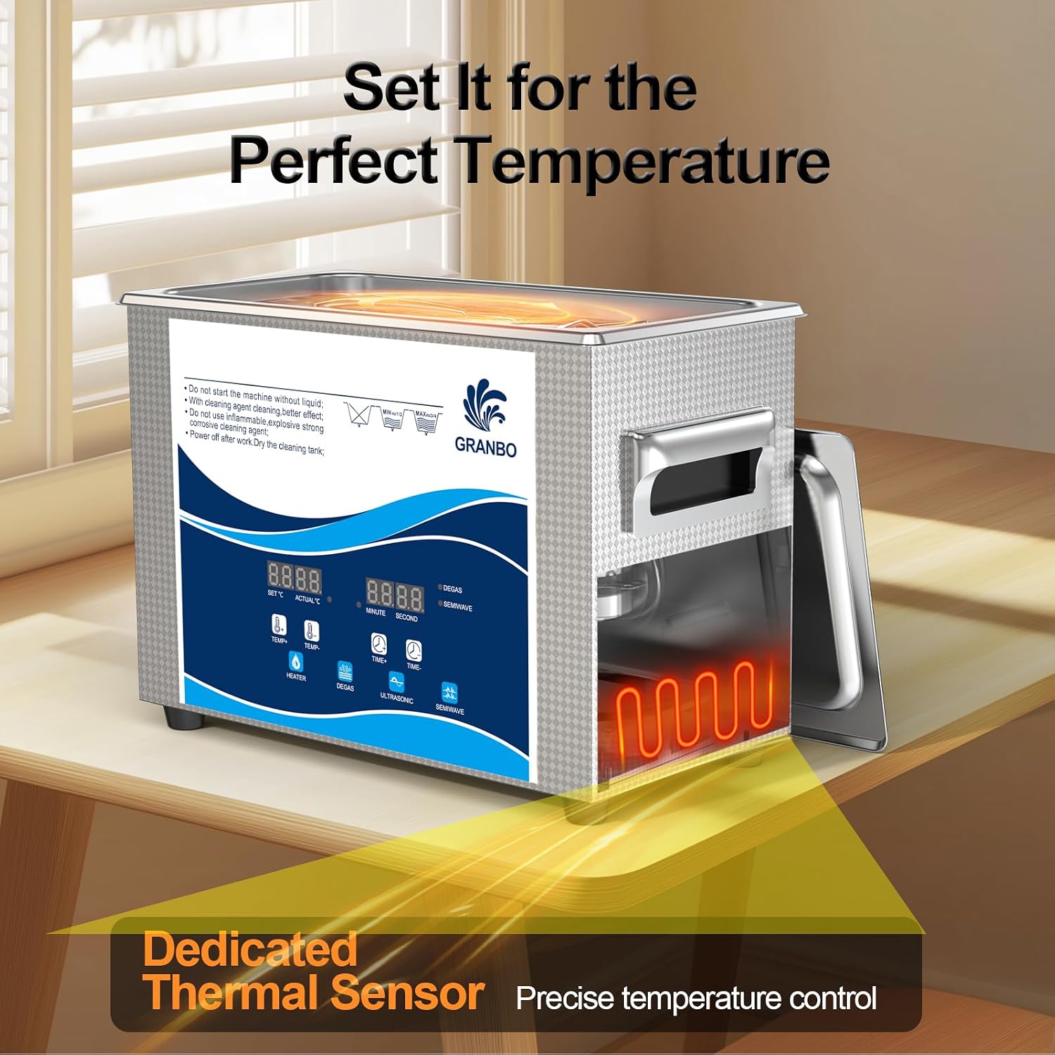 Detalle 1 de Granbo Ultrasonic Cleaner 4.5L