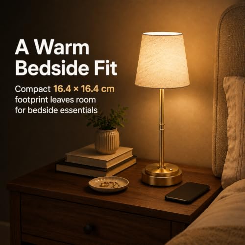 Thumbnail 2 de Litluzecozy Rechargeable Table Lamp 6000mAh, Gold 3000K – Cordless Bedside Lamp
