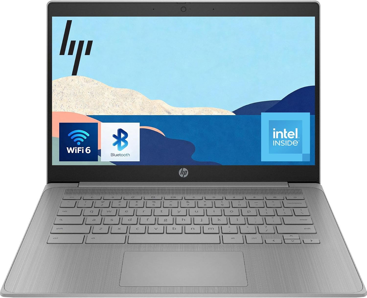 Detalle de HP Chromebook laptop with 4GB RAM