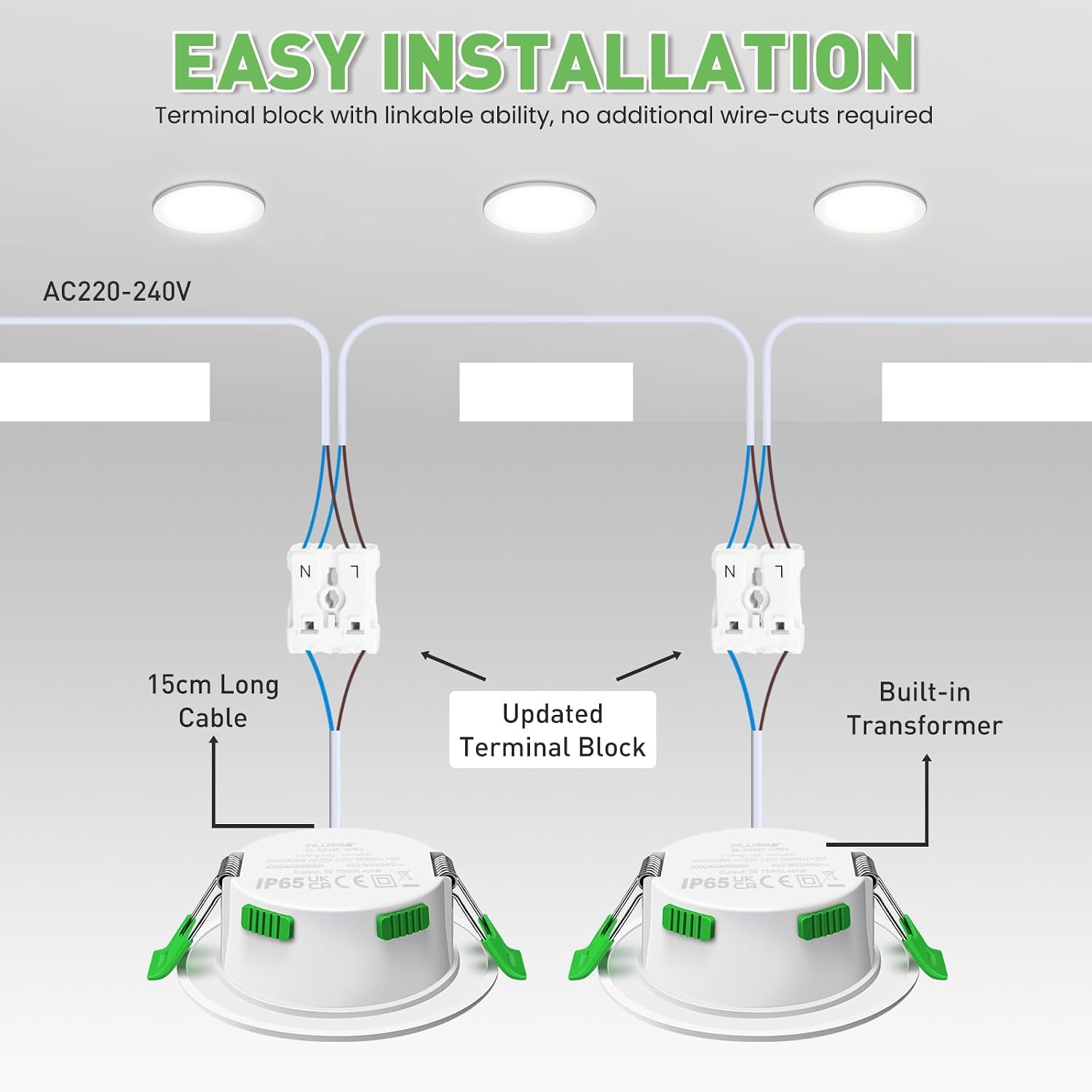 Thumbnail 5 de ALUSSO LED Einbaustrahler 10er Set 68 mm