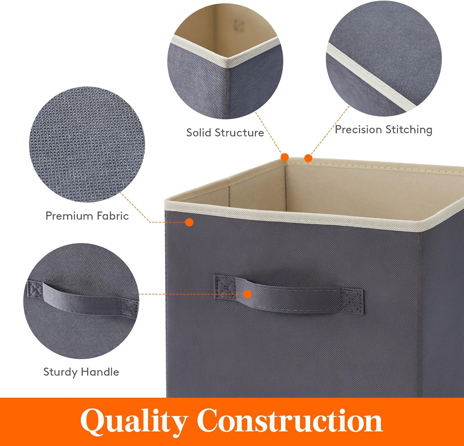 Detalle 1 de Lifewit 12-Pack 11-Inch Storage Cubes for Shelves