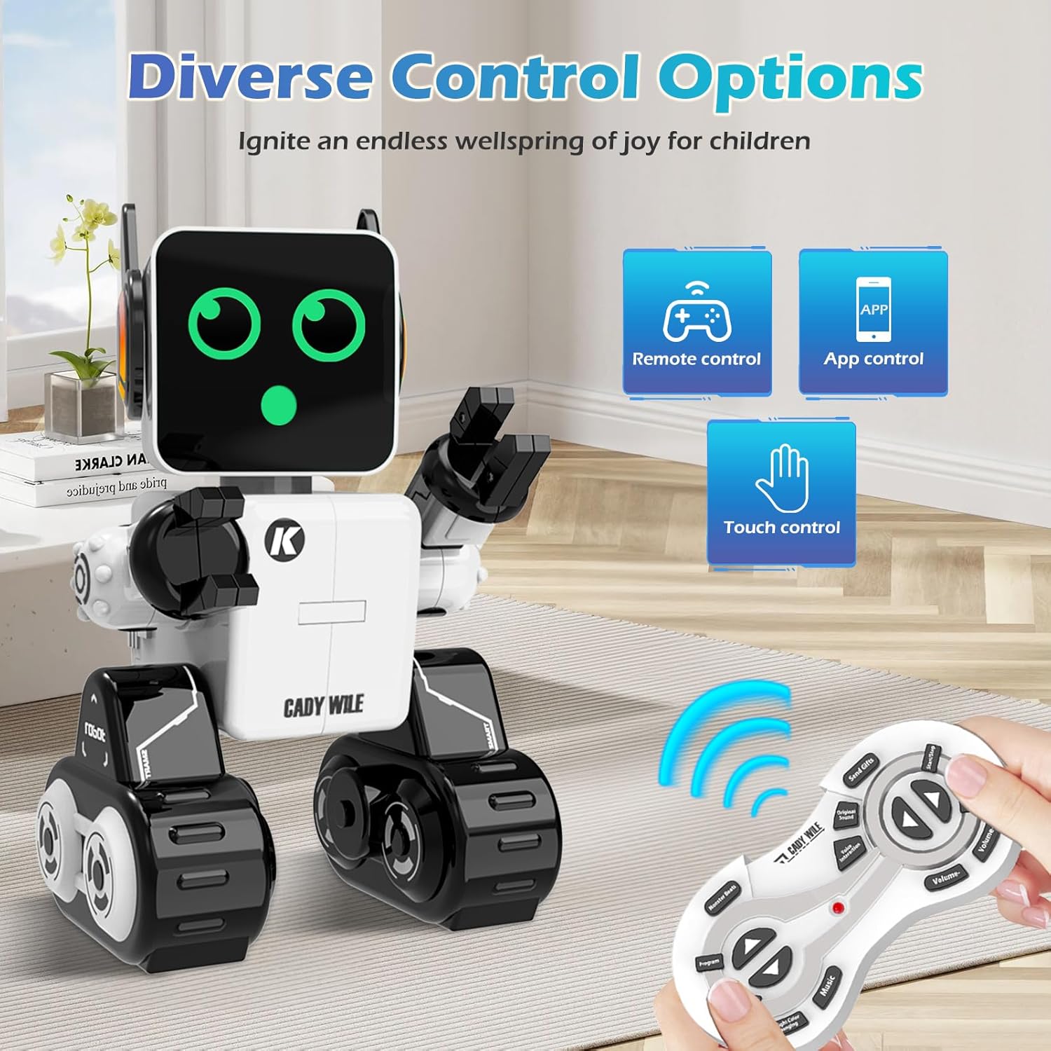 Detalle 1 de Anysun Roboter Spielzeug für Kinder – Intelligenter RC-Roboter