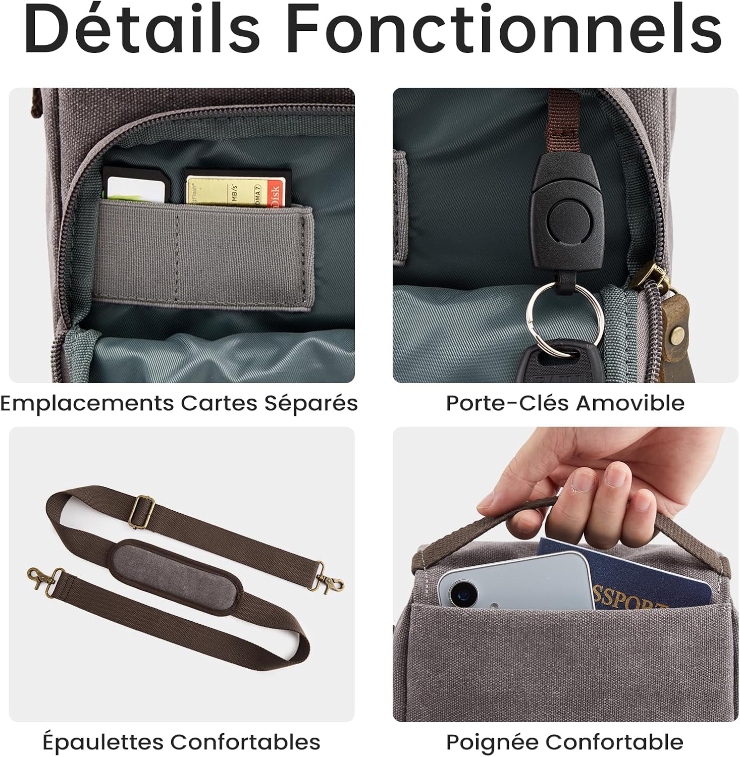Thumbnail 6 de S-ZONE Sac pour Appareil Photo 22x13x28 cm