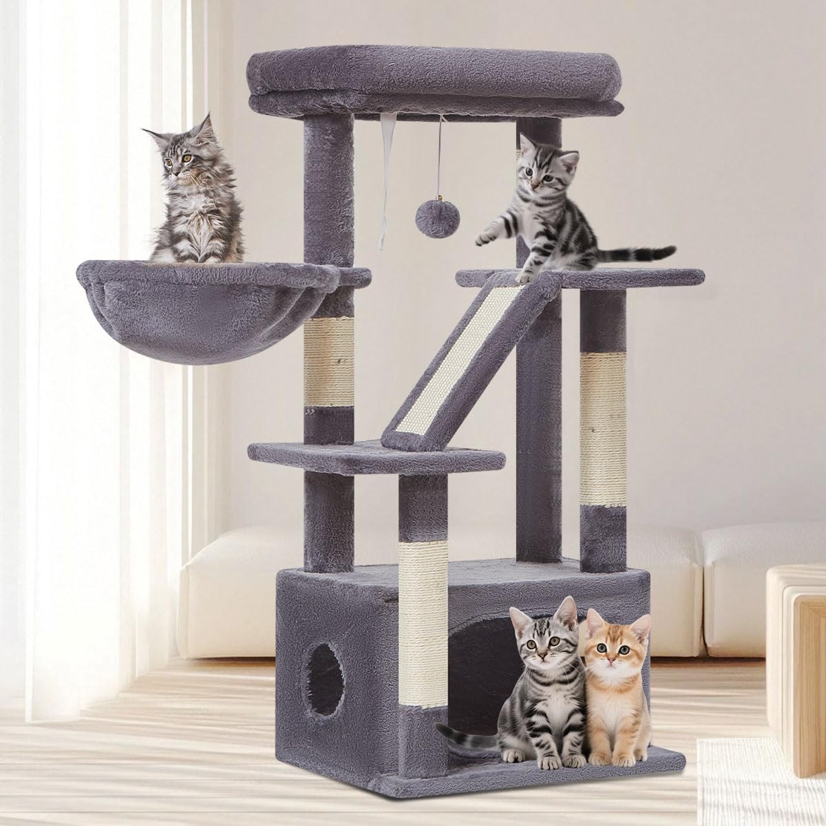 Detalle de Taoqimiao MS029SG 98cm cat tree
