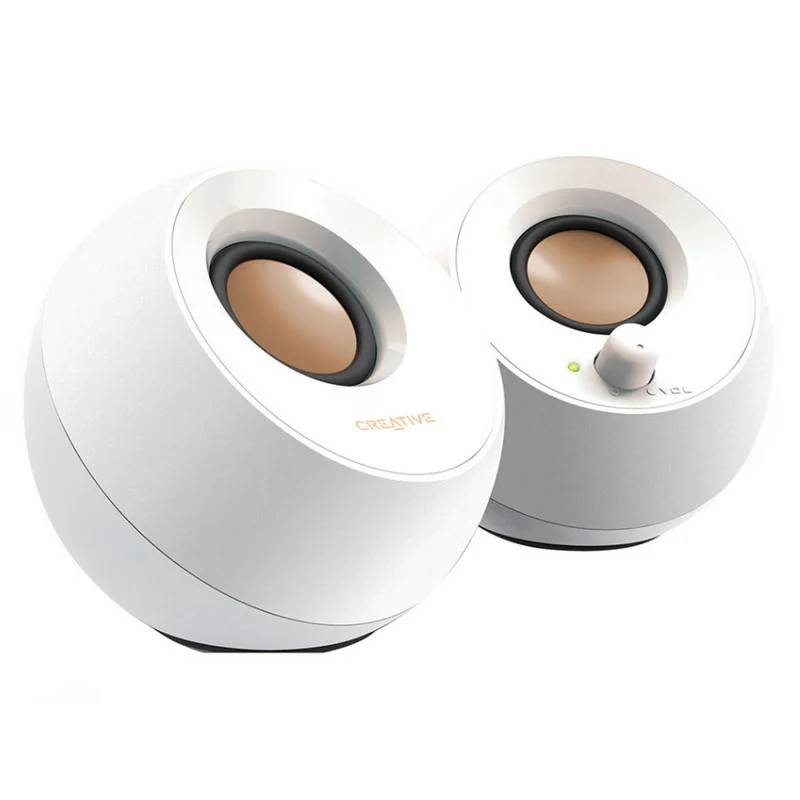 Imagen de Creative Pebble 2.0 Altavoces estéreo USB blancos en OfertitasTOP
