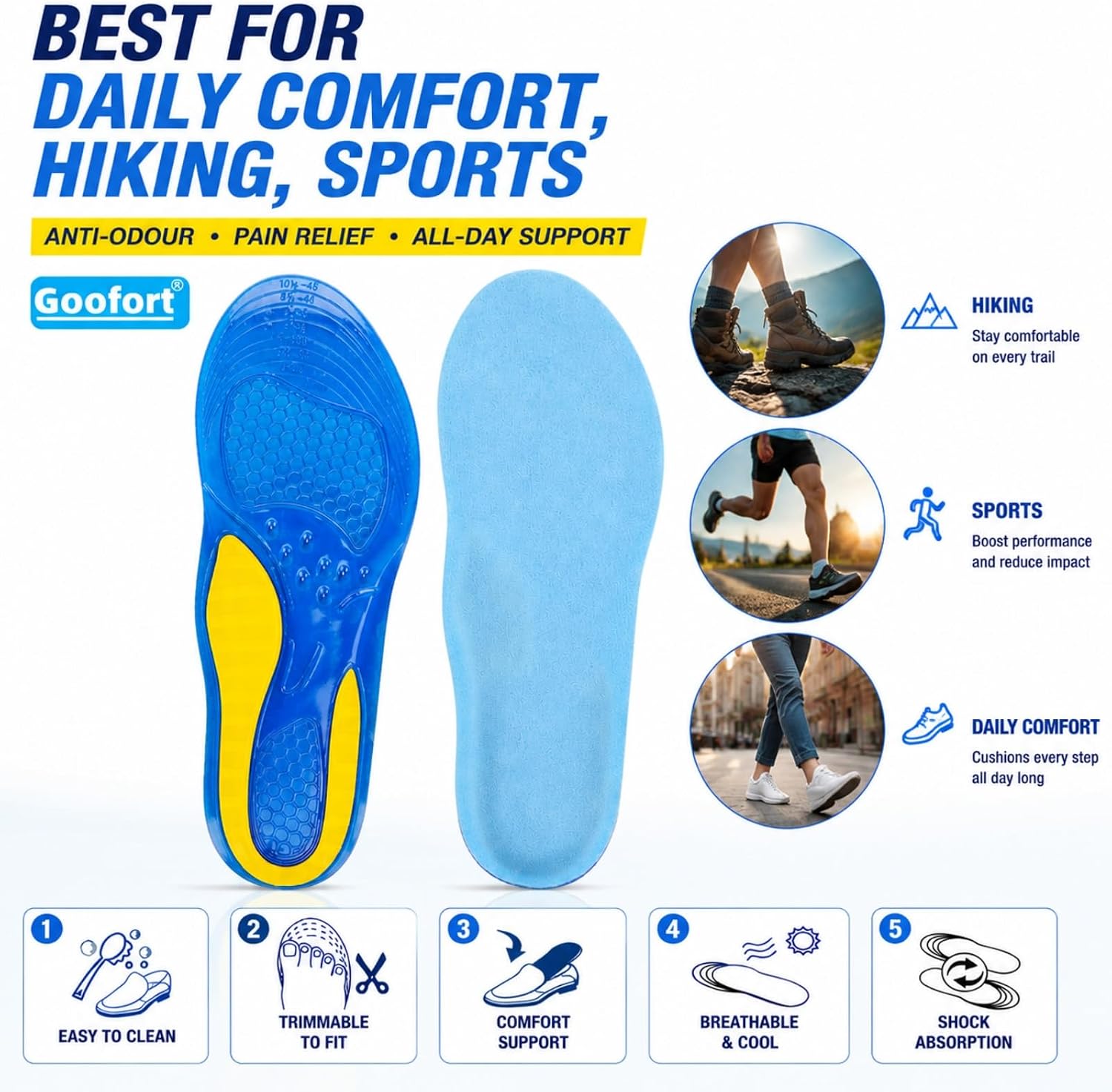 Thumbnail 5 de Goofort 3D-Xpain Gel Insoles 0.5mm