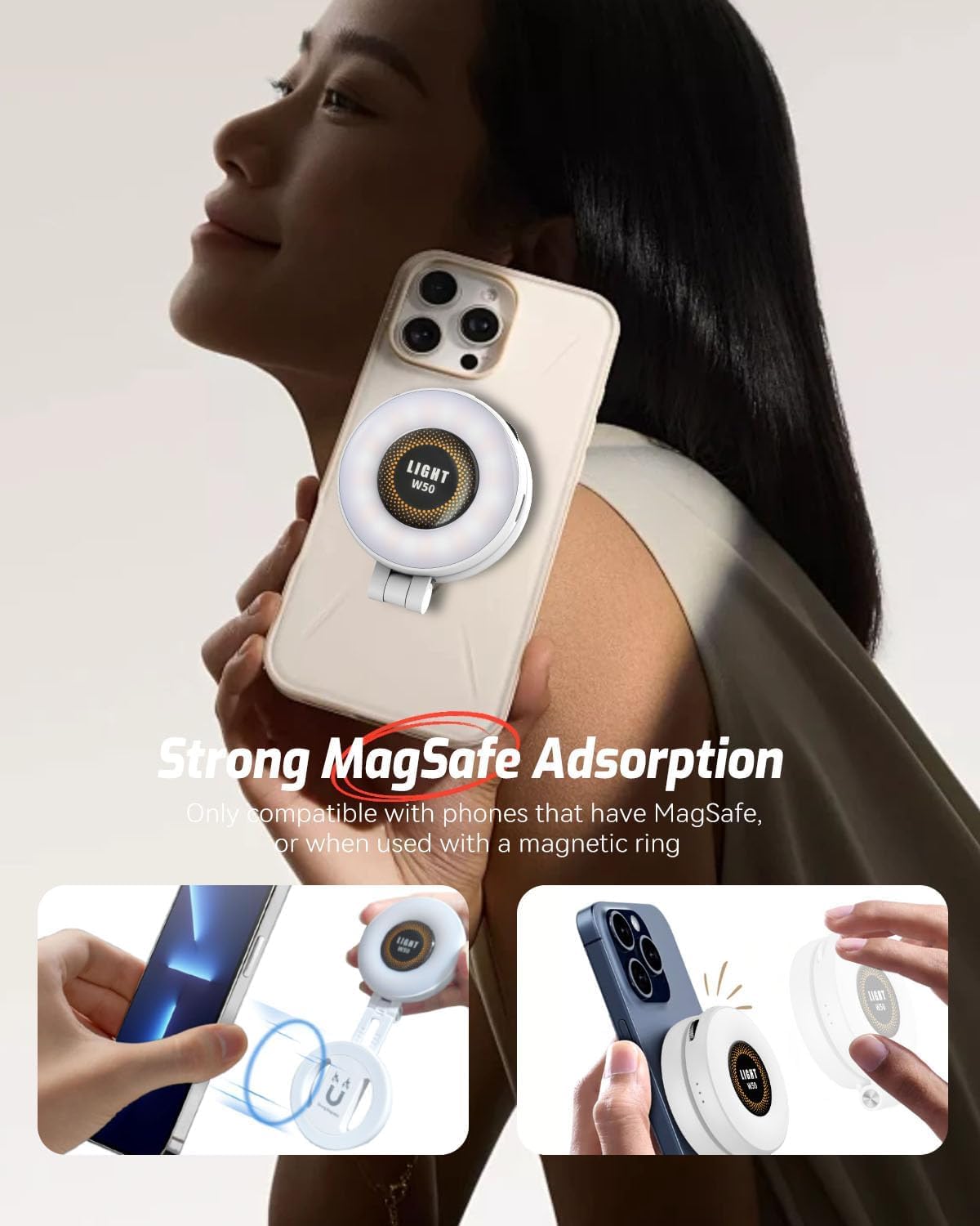 Thumbnail 2 de Magnetic Selfie Light for iPhone