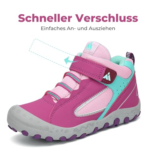Detalle de Mishansha Kinder Wanderschuhe Violet, Größe 28 EU – Trekking- und Alltagsbegleiter