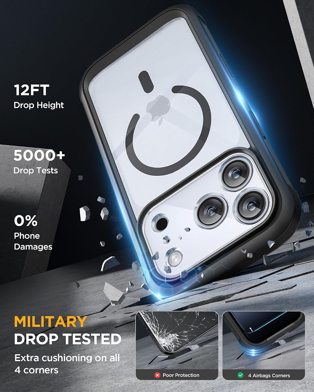 Detalle 2 de Miracase Magnetic Case for iPhone 17 Pro Max 6.9"
