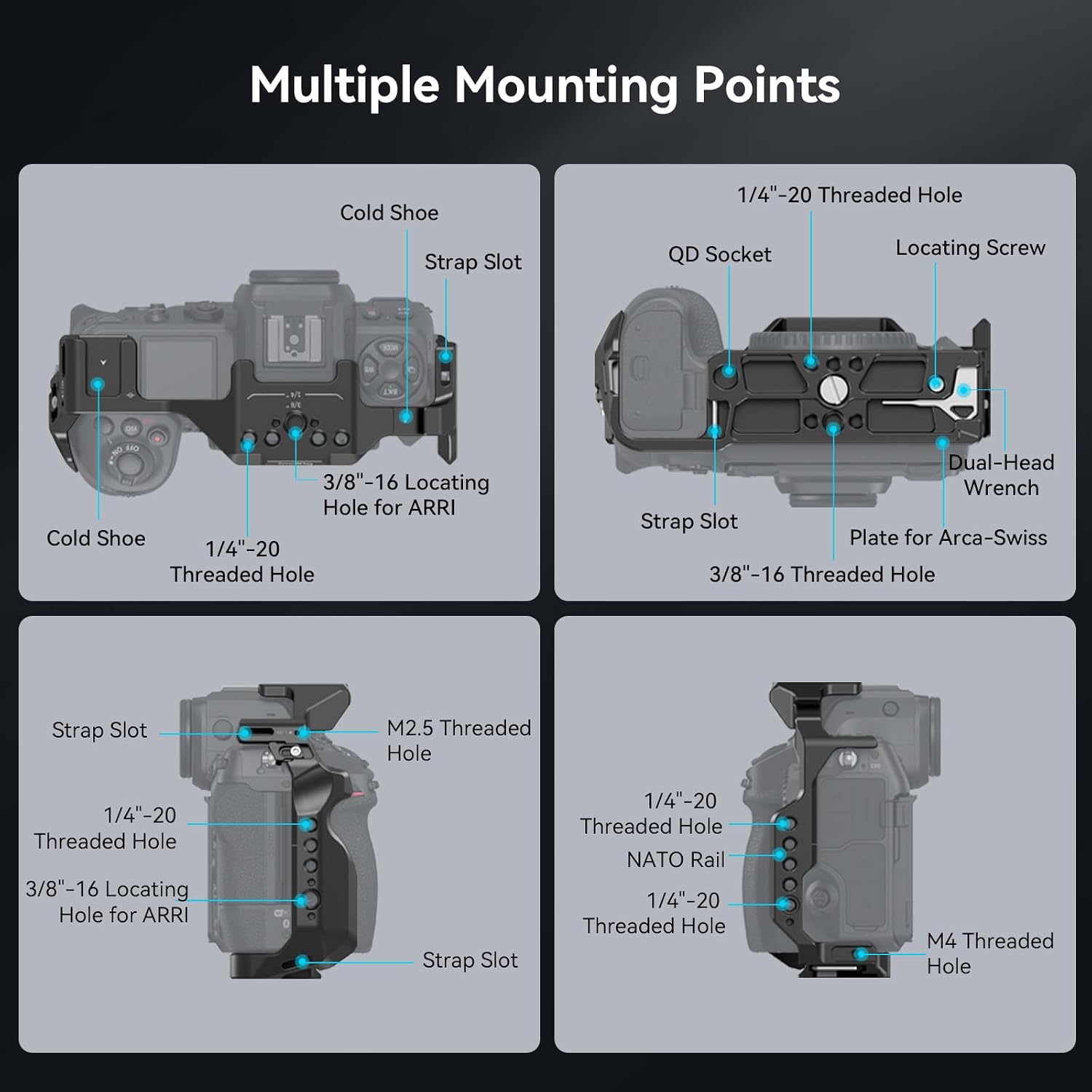 Detalle 2 de SmallRig Z 8 Camera Cage for Nikon Z 8