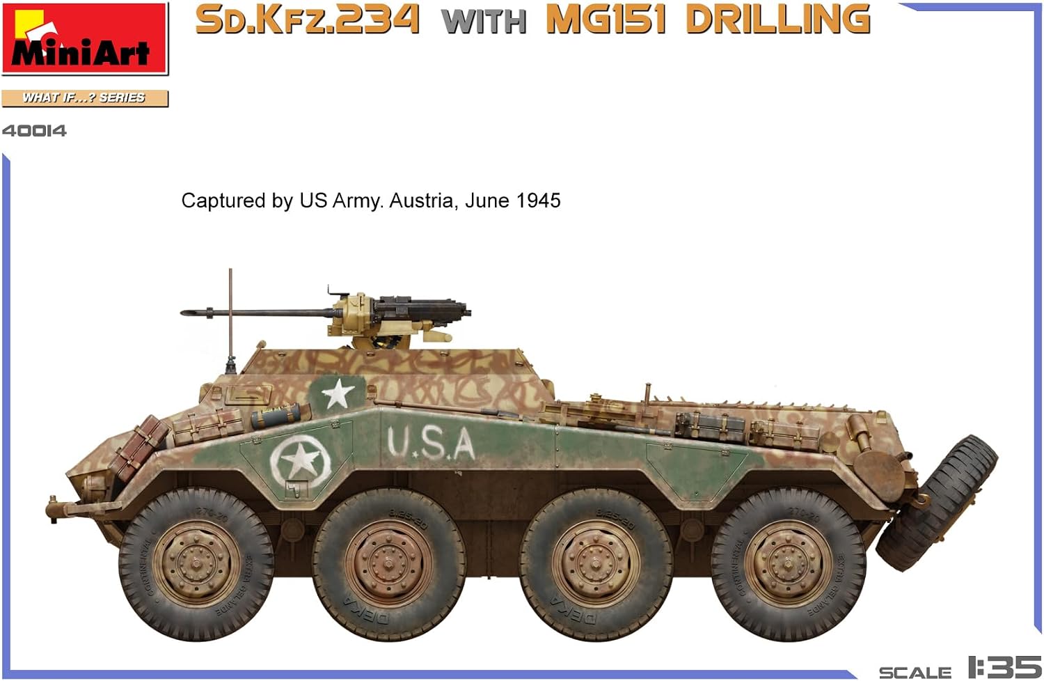 Thumbnail 6 de MiniArt 40014 Sd. Kfz. 234 1:35 – model plastikowy z MG151 Drilling