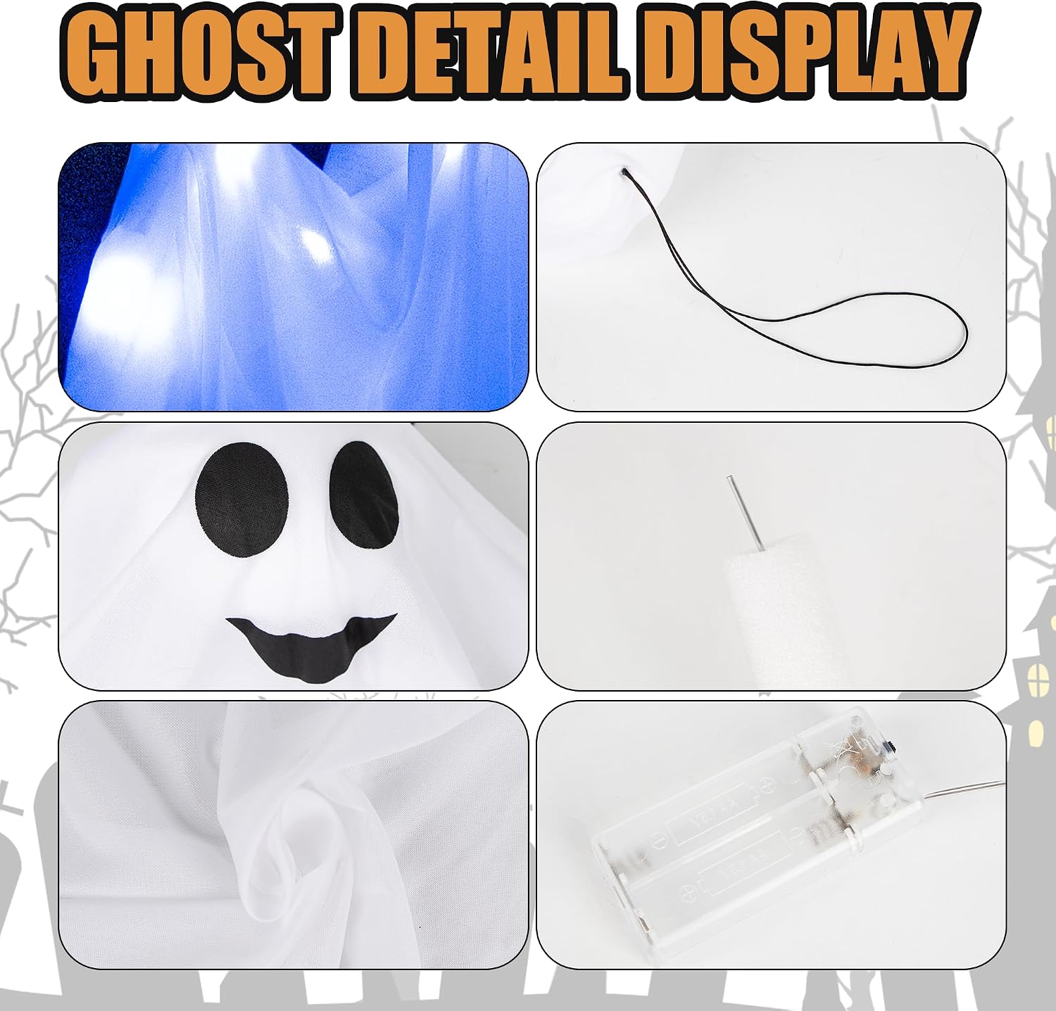 Thumbnail 1 de Kiddokids Halloween Hanging Ghost Decorations, 27.5-inch