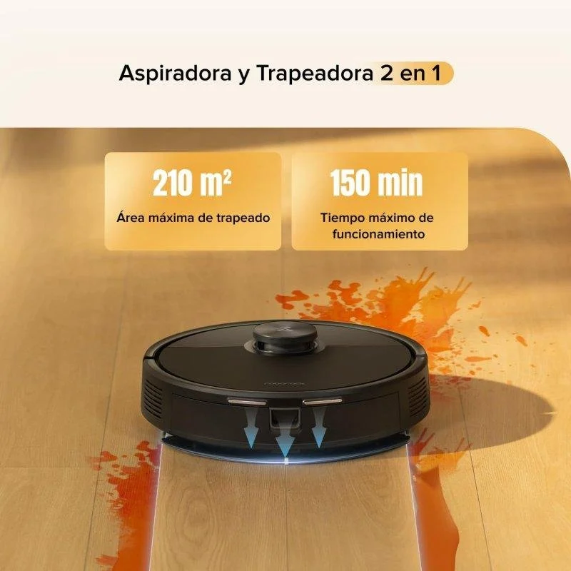 Detalle de Roborock Q7 M5 aspirador y fregasuelos 10.000 Pa