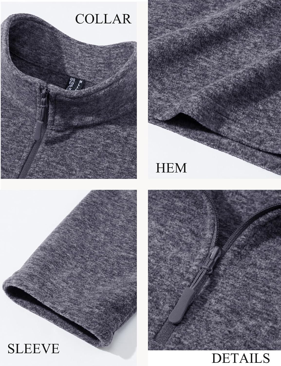 Thumbnail 3 de KEFITEVD Men's Fleece Pullover Quarter Zip Sweatshirt – Winter Thermal Windproof