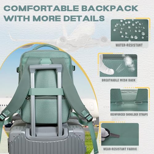 Thumbnail 6 de Mochila de viaje VMIKIV 30L 40x30x20 cm para cabina de avión — antirrobo, impermeable y compartimentos