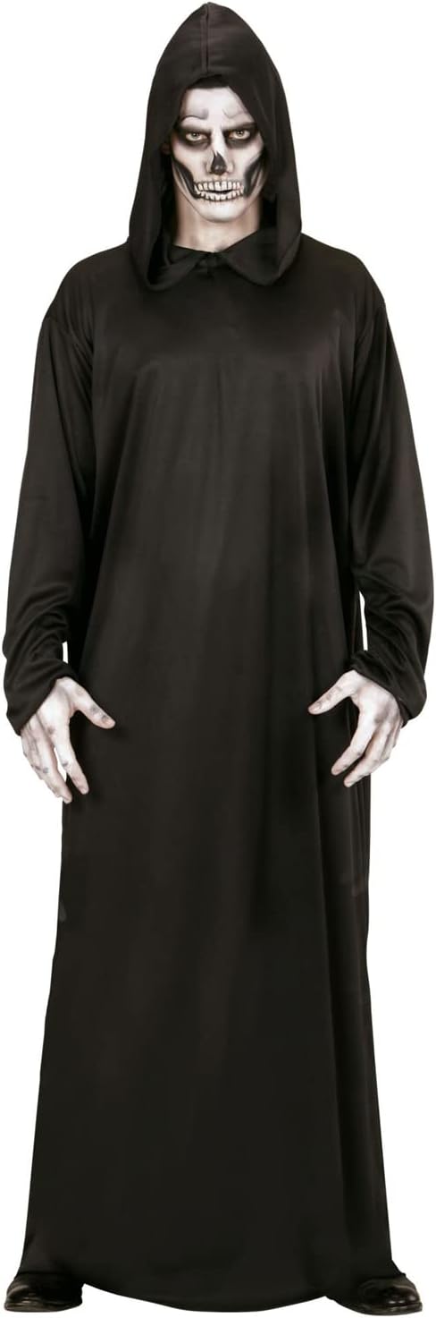 Detalle de W WIDMANN MILANO Party Fashion Kostüm Sensenmann – Schwarze Robe, Kapuze, Größe M