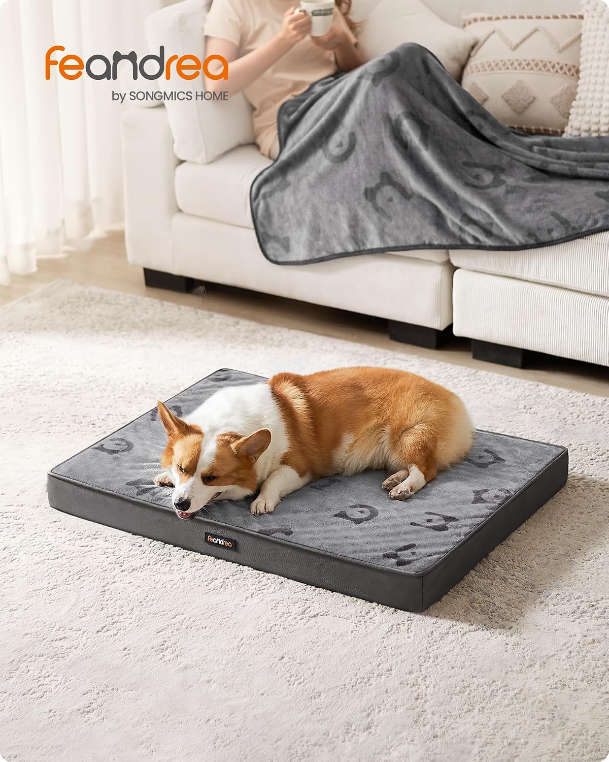 Detalle 2 de FEANDREA BASCO Collection PGW242G01 Orthopaedic Dog Bed, L, Egg-Crate Foam