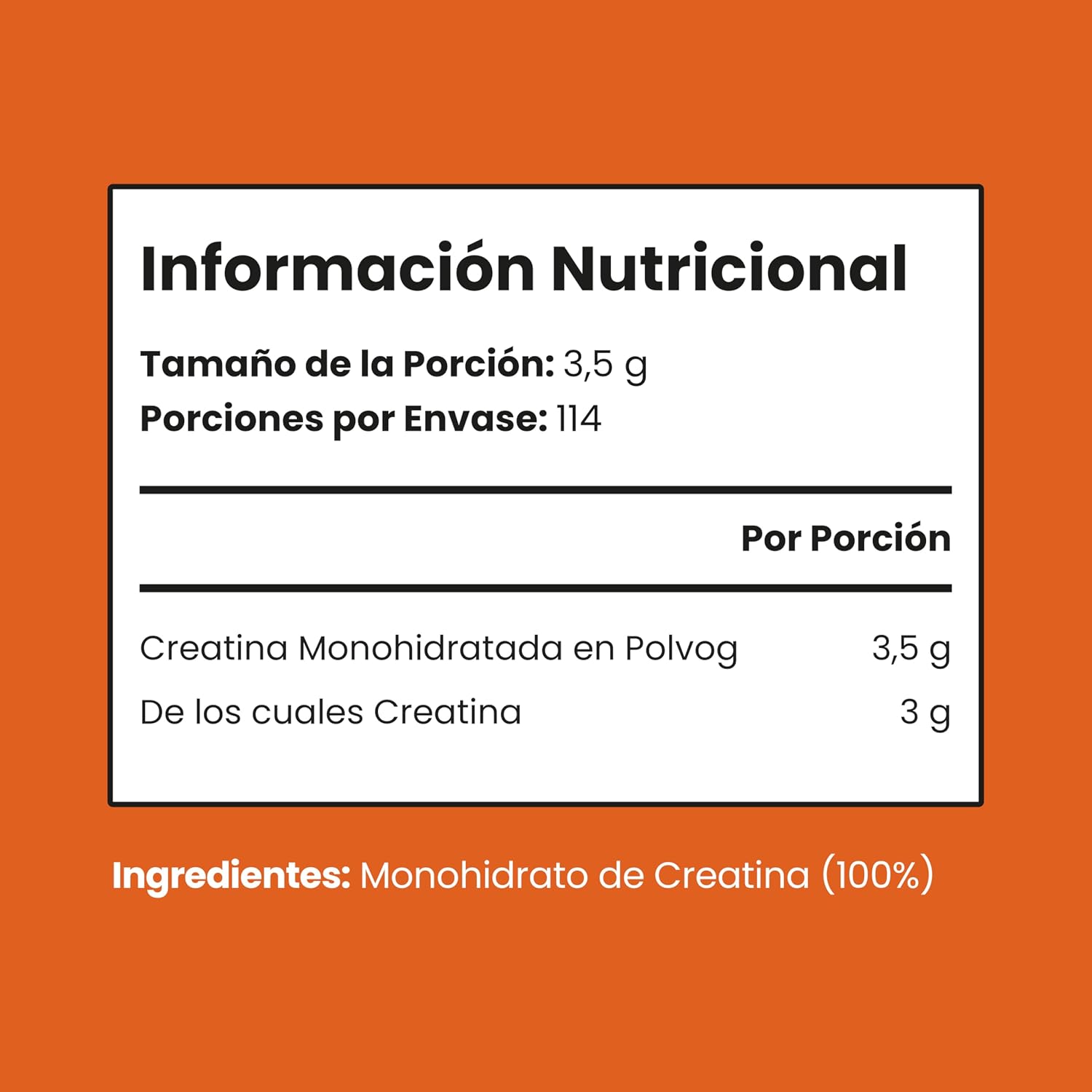 Detalle de Vitabright Creatina Monohidratada polvo 400 g