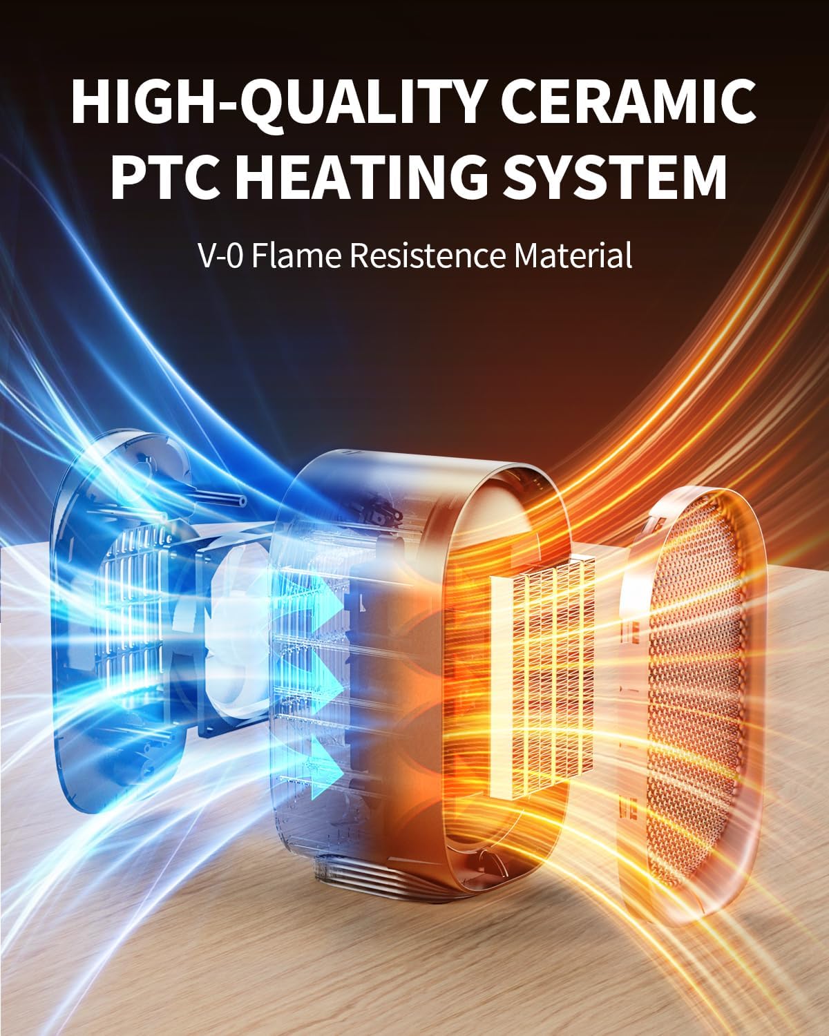 Thumbnail 3 de BZGG Heizlüfter Klein Energiesparend 1000W