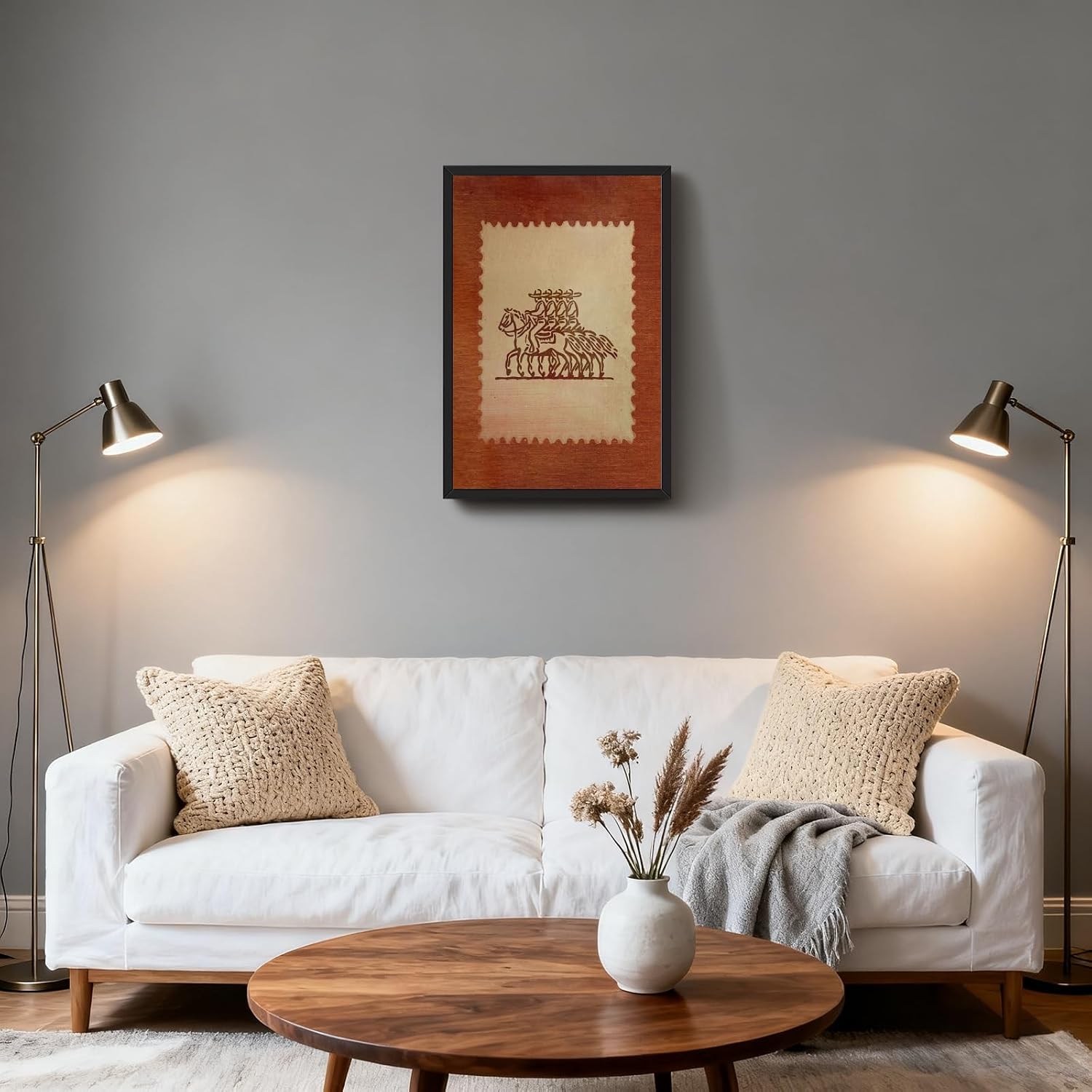 Detalle 2 de Western Canvas Wall Art, 12x16-Inch