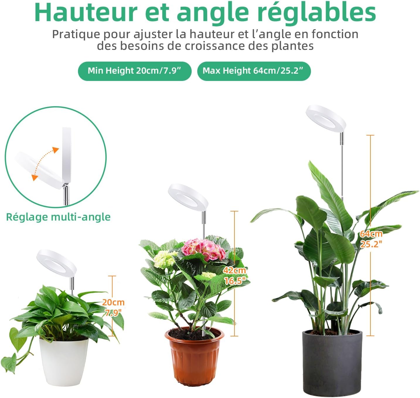 Detalle 2 de Mcbazel Lampe Plante 61,5 cm