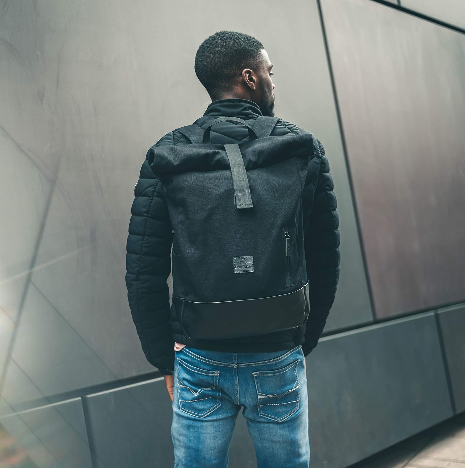 Detalle de Johnny Urban Adam Large zaino rolltop con scomparto PC fino a 15,6” idrorepellente