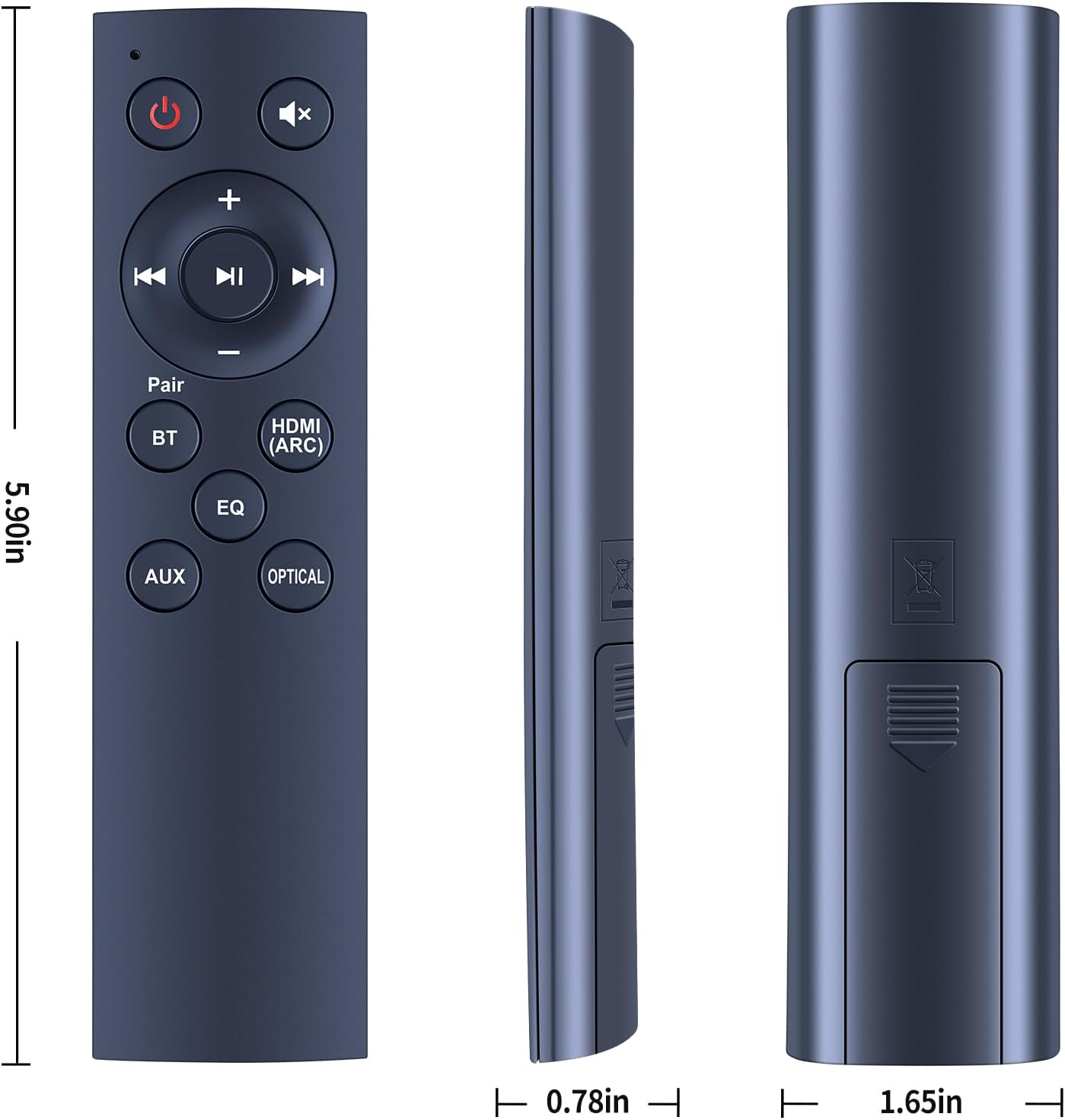 Thumbnail 4 de TCNOUMT replacement remote control for Philips soundbar models TAB5105/10, TAB5108, TAB5305/12 and TAB5306/96