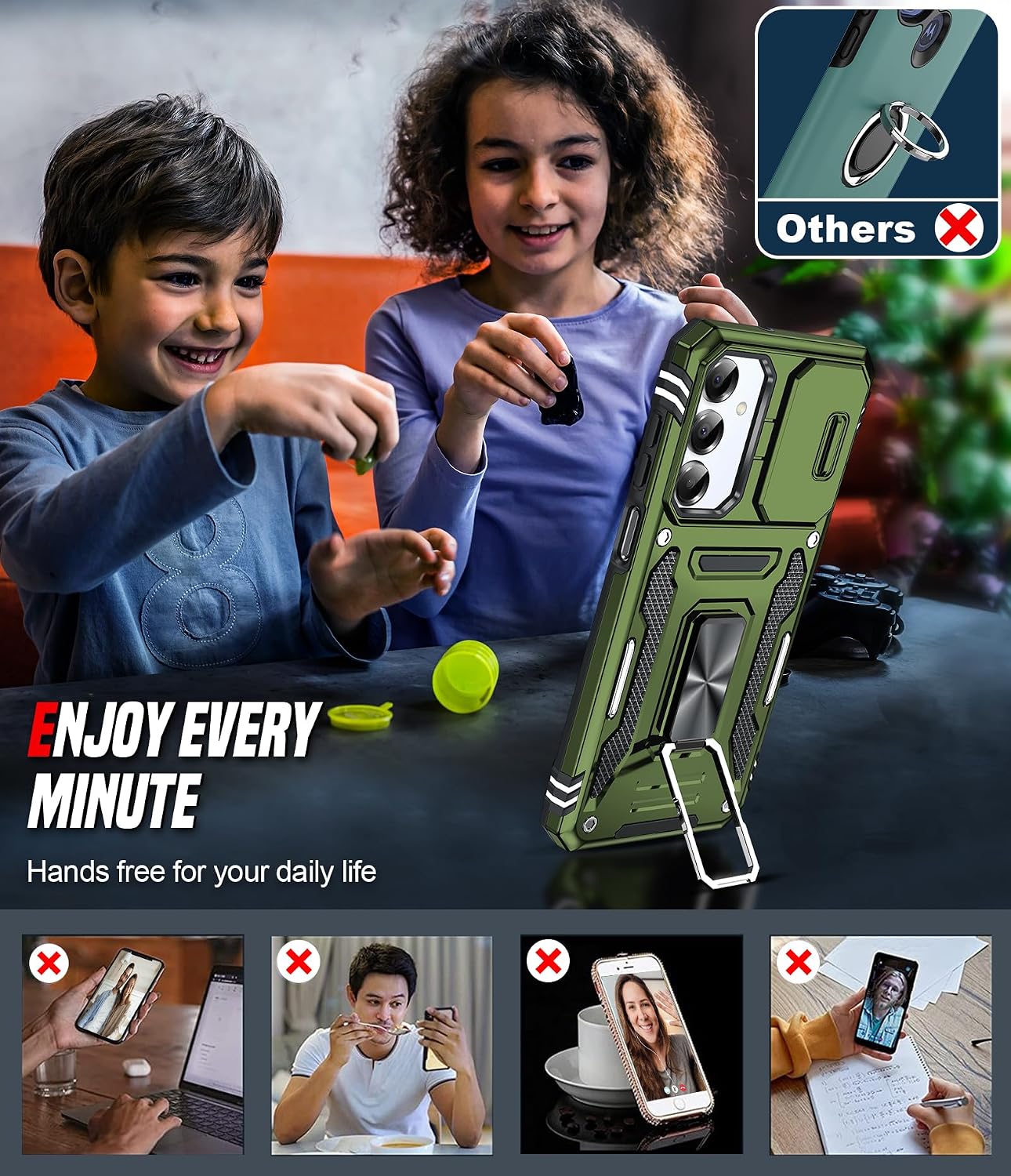 Thumbnail 5 de Samsung Galaxy A17 phone case with lens slider