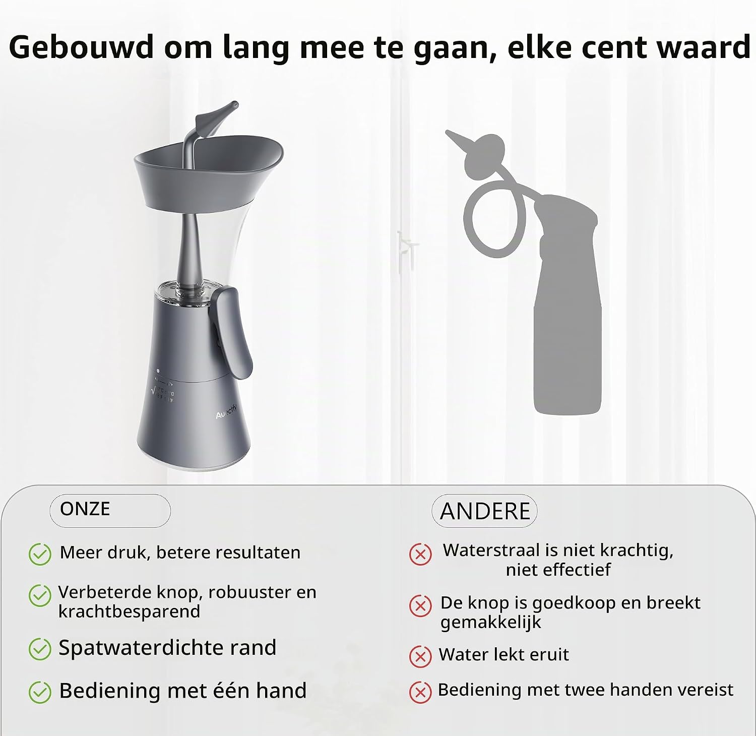 Detalle de Auectfy handmatige oorreinigingsset met siliconen tip en 4 opzetstukken