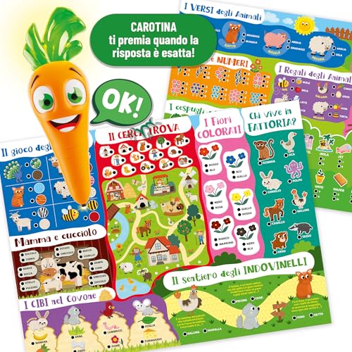 Detalle de Liscianigiochi Carotina 50 Giochi Per Bambini – Multicolore (3-6 anni)