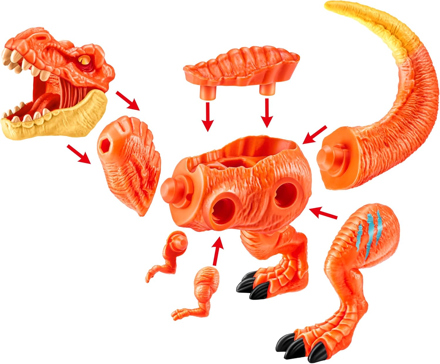 Detalle 2 de 5 Surprise Dino Mix & Match di ZURU – Due capsule per creare dinosauri leggendari