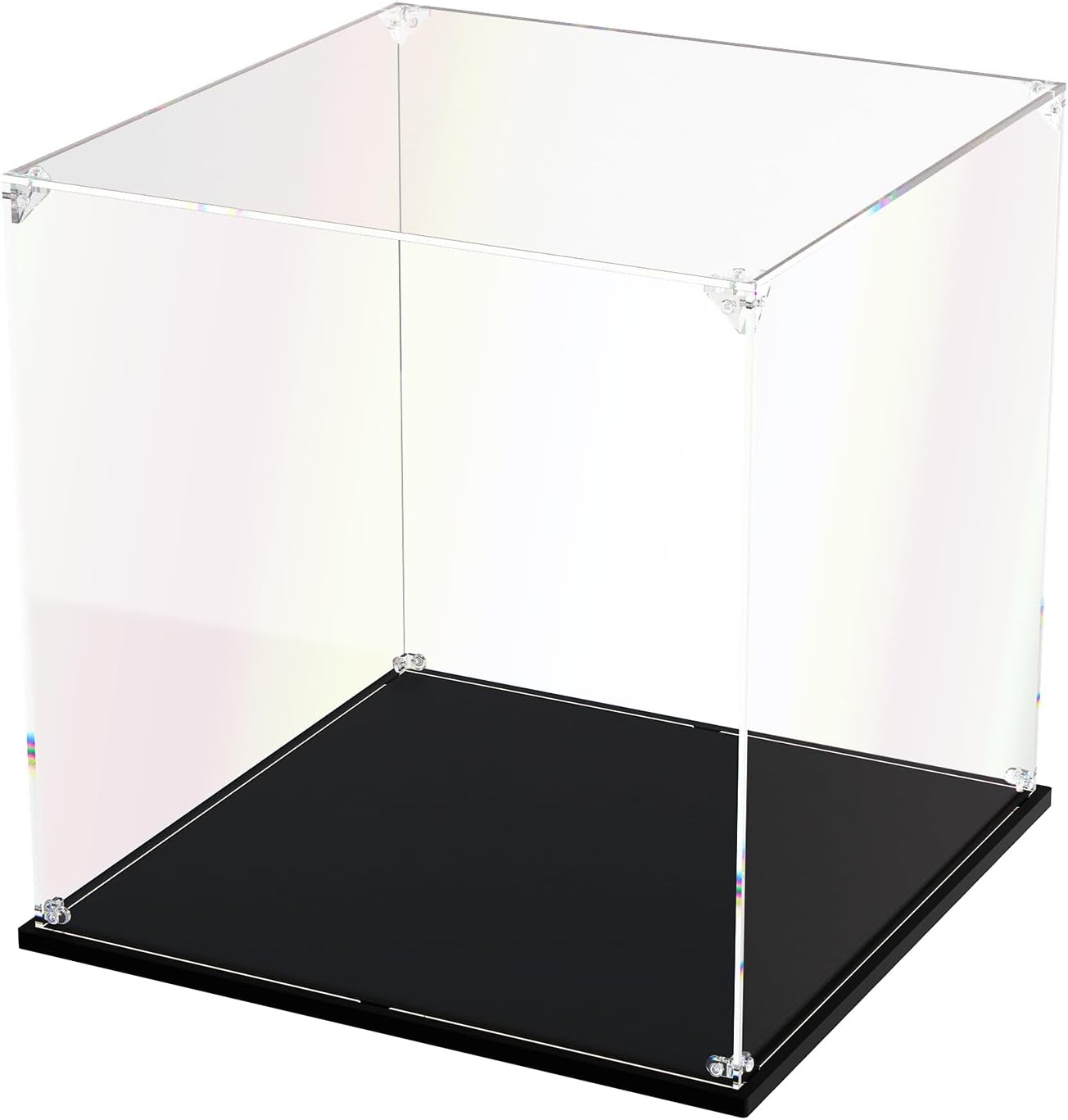DOFOPO große Acryl-Vitrine 35×35×35 cm, quadratisch und staubdicht für Actionfiguren & Sammlerstücke