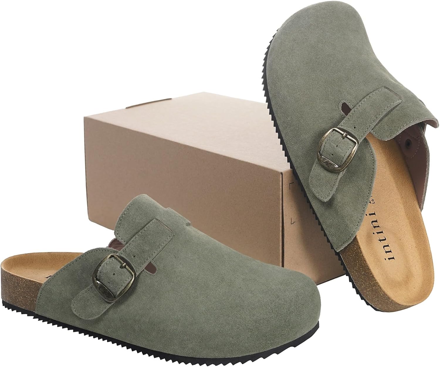 Thumbnail 5 de Sabot Donna/Ciabatte Uomo Chiuse con Comodo Pantofole in Pelle – Scarpe da Giardino Traspiranti (36-46)