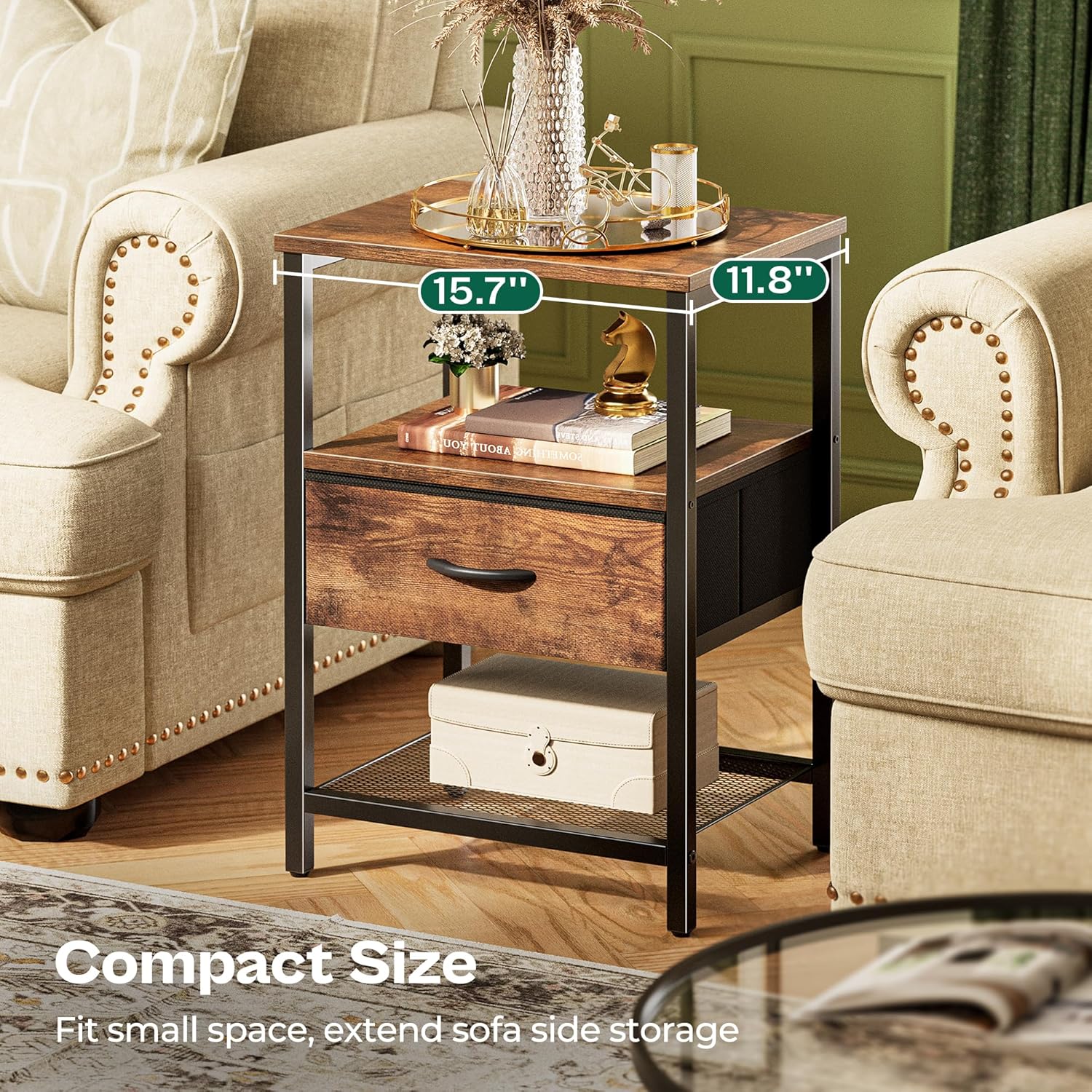Thumbnail 4 de Huuger Nightstand Set of 2