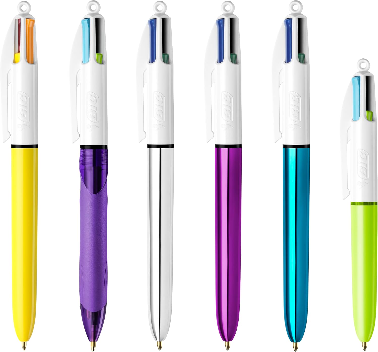 Detalle 2 de BIC 4 Colori Penne Multicolore 6 pezzi
