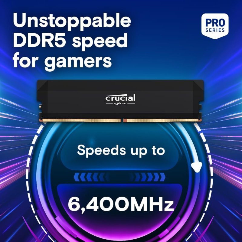 Thumbnail 3 de Crucial Pro OC DDR5 32 GB 6400 MHz CL38 Intel XMP 3.0 y AMD EXPO