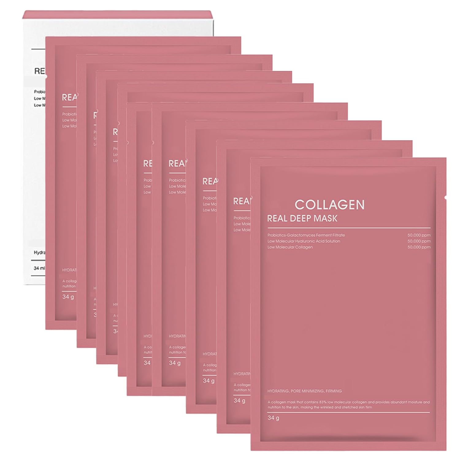 Thumbnail 6 de Bio Collagen Overnight Maske (4 Stück) – Bio-collagen Real Deep Mask als Hydratisierungs- & Barrieremasken für die Nacht