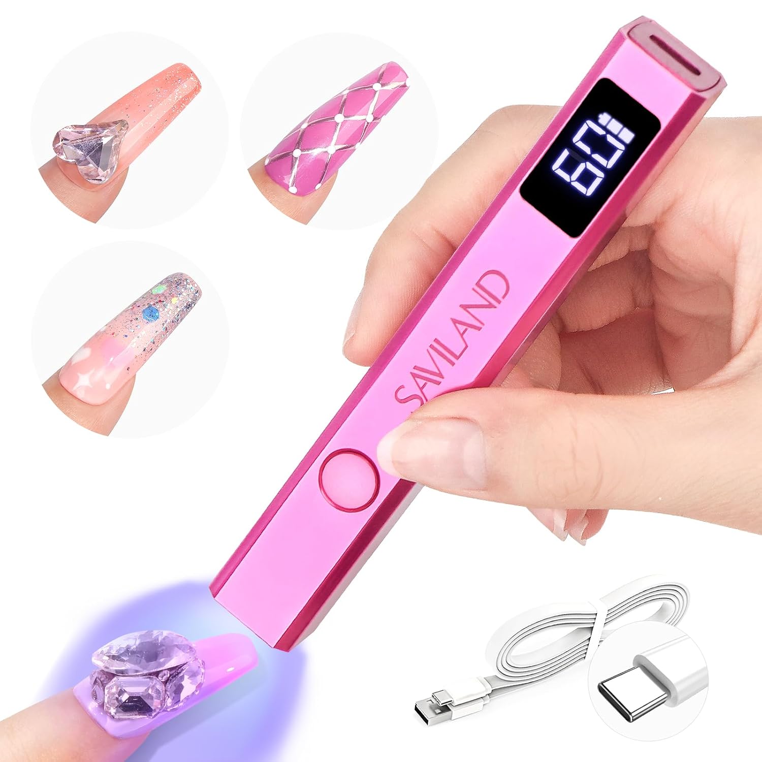 Thumbnail 6 de SAVILAND U V Light for Nails – Handheld UV Lamp (12W) for Gel Nails