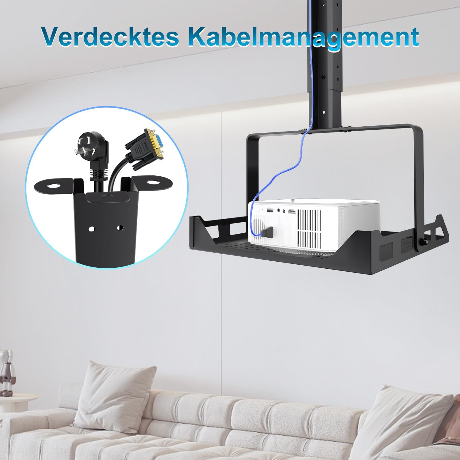 Thumbnail 5 de Salange Beamer Deckenhalterung Höhenverstellbar 10 kg