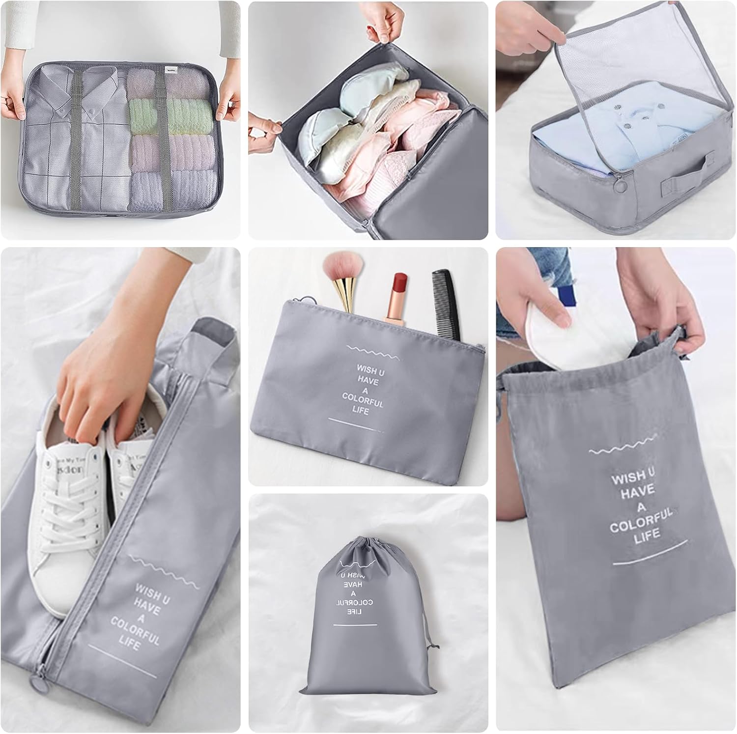 Detalle 2 de Koffer Organizer Set 10 Stück