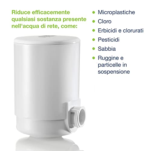 Detalle de LAICA HYDROSMART+ Metal Stop: Filtro rubinetto che riduce metalli pesanti e migliora subito il gusto dell'acqua