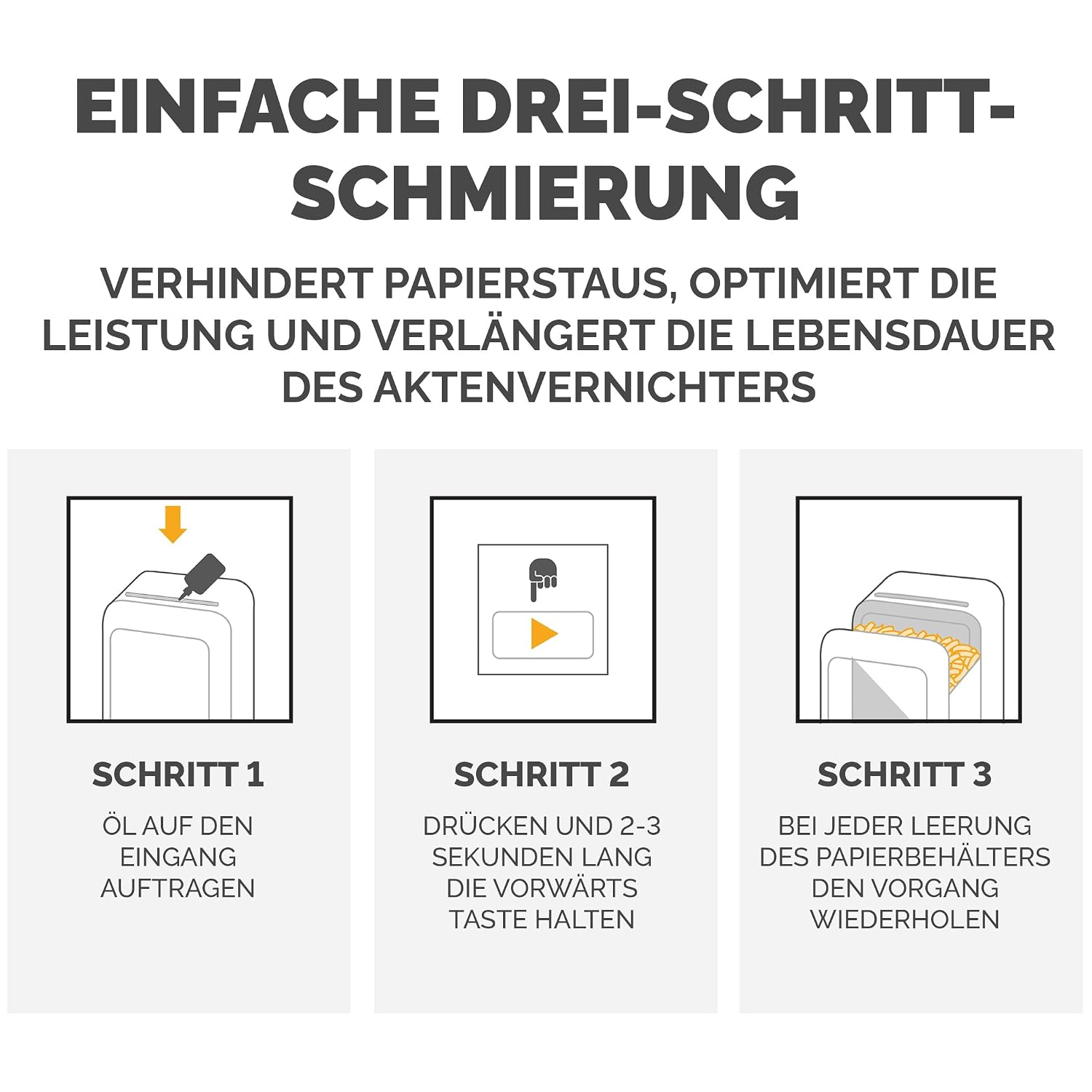 Thumbnail 6 de Fellowes Aktenvernichter-Öl – 120 ml zur Pflege von Cross-Cut und Mikroschnitt-Aktenvernichtern