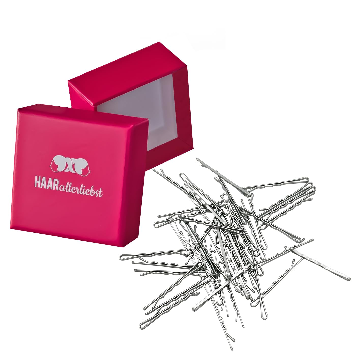 Thumbnail 6 de HAARallerliebst 100 Haarnadeln – 5 cm Bobby Pins Beige für Blonde Haare | Pinke Box