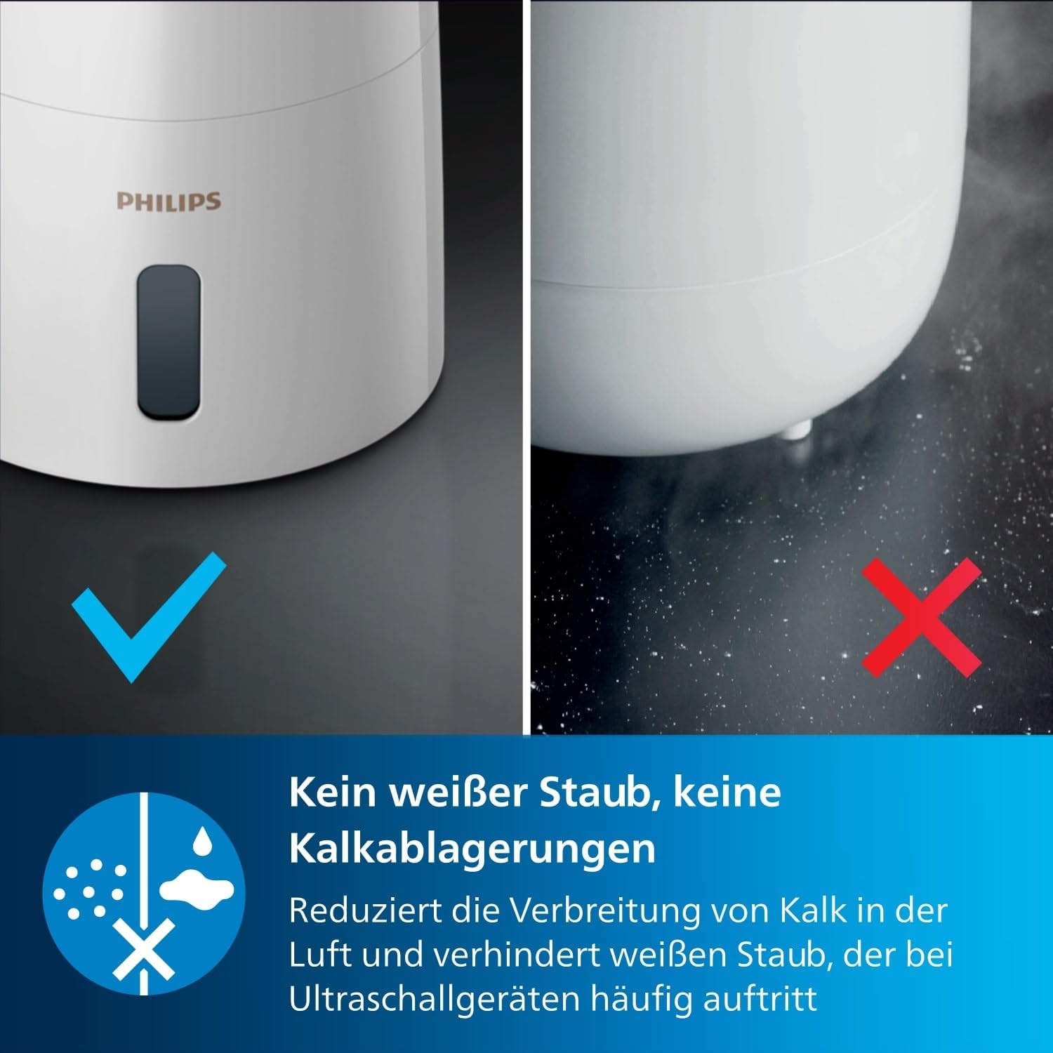 Detalle 2 de PHILIPS HU3916/10 Luftbefeuchter 3L für 45 m² 💧