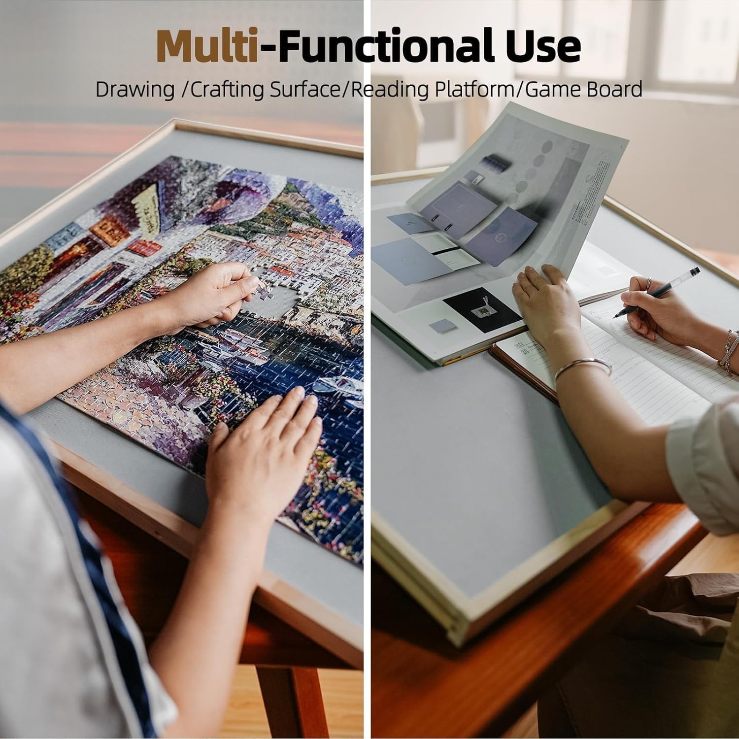 Thumbnail 5 de ALL4JIG 1500 Pieces 2-in-1 Tilting & Rotating Puzzle Board for Adults