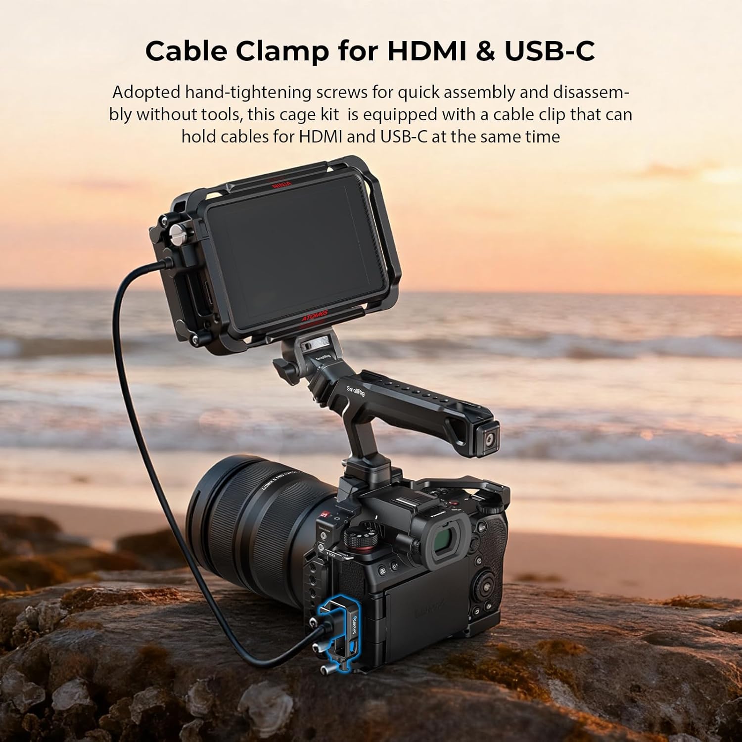 Thumbnail 5 de SMALLRIG 5752 Cage Kit with NATO Top Handle for Panasonic G9 II / S5 II / S5 IIX