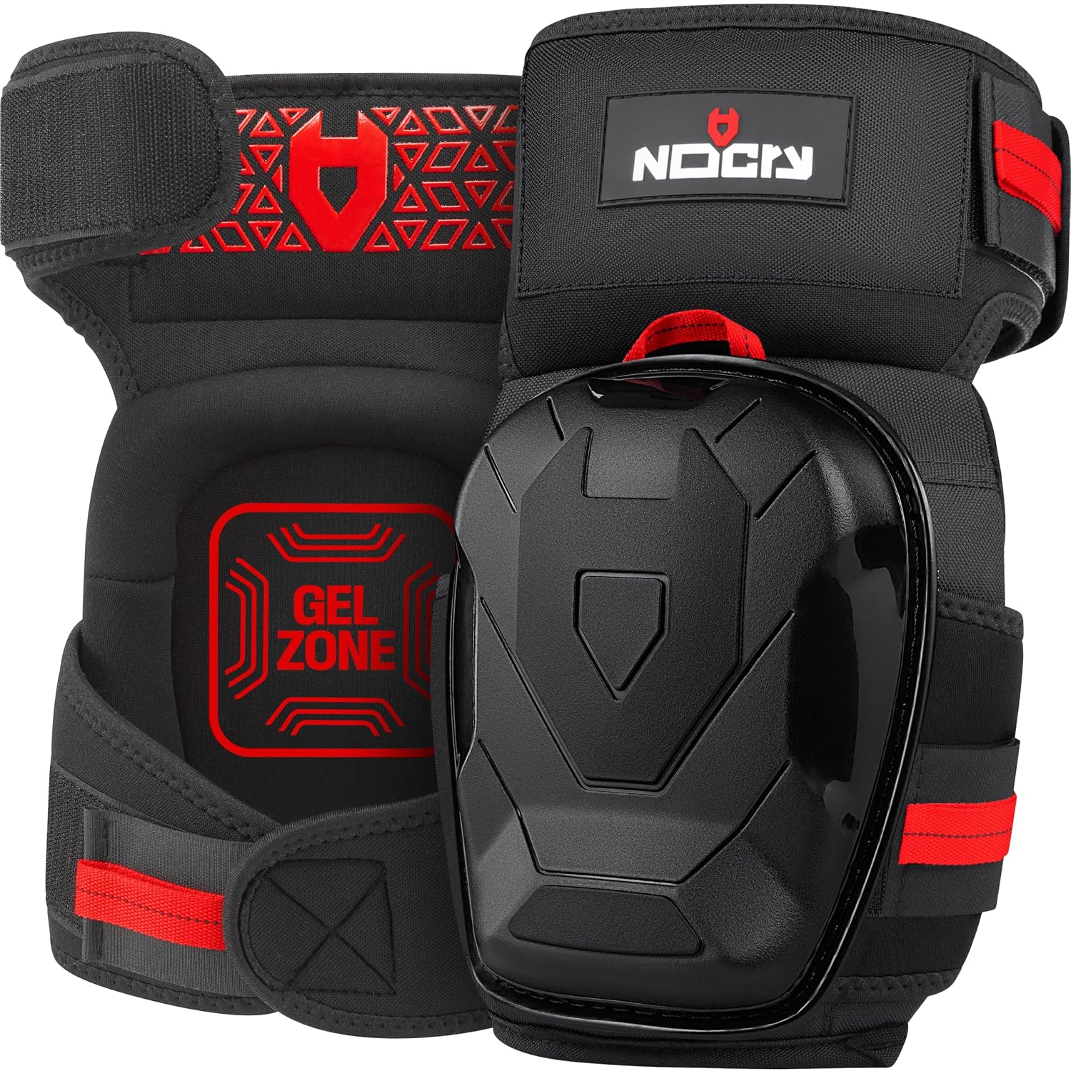 Detalle de NoCry GelGuard Pro Construction Knee Pads with Gel, Foam & Ankle Support