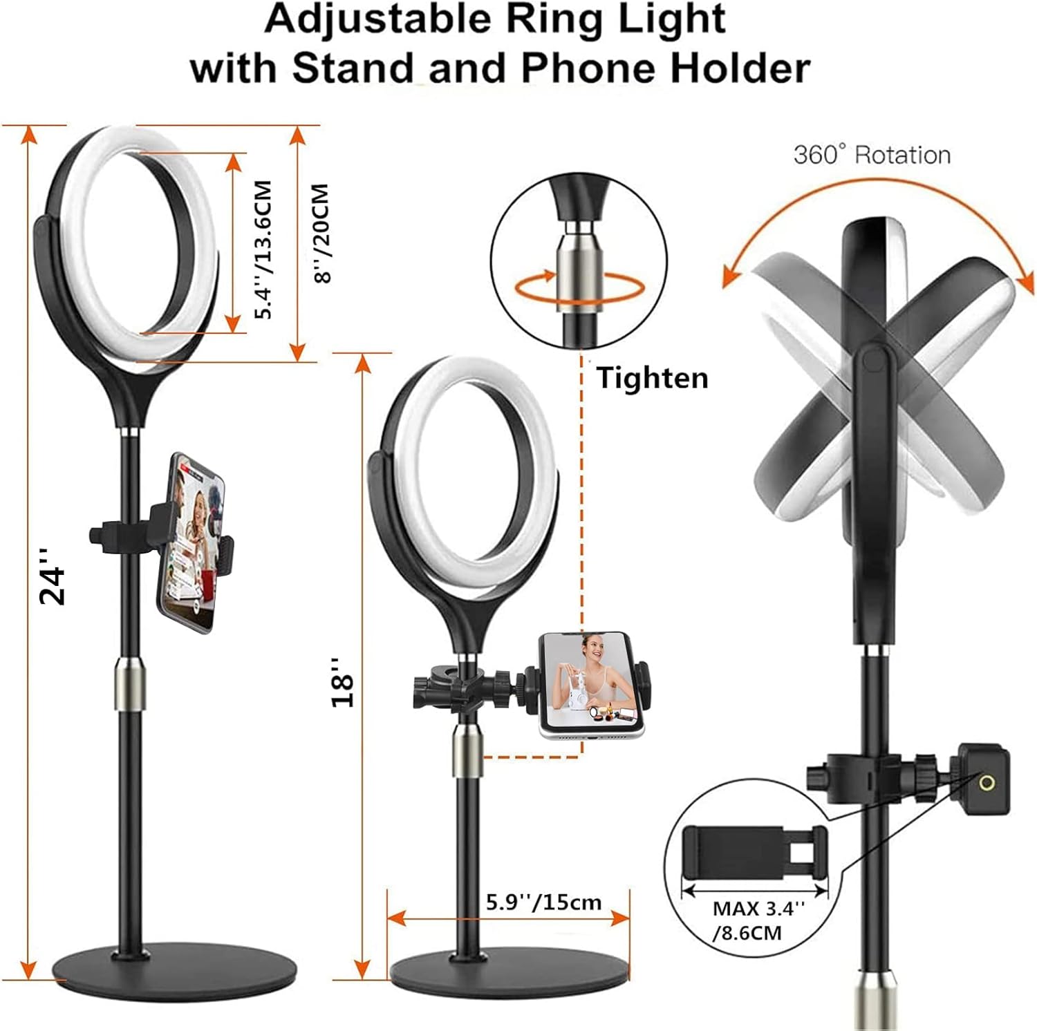 Thumbnail 4 de Yarrashop 8-inch Desk Ring Light