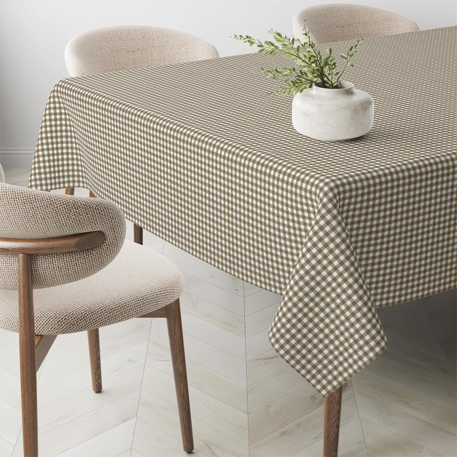 Thumbnail 1 de Martina Home Mantel Antimanchas Cuero Petit Vichy 100x140 cm