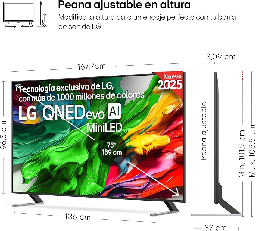 Thumbnail 1 de LG 75QNED85A6C TV 4K QNED EVO 75"